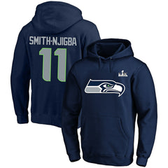 Jaxon Smith-Njigba Seattle Seahawks Super Bowl LX Champions Big & Tall Name & Number Fleece Hoodie College Navy