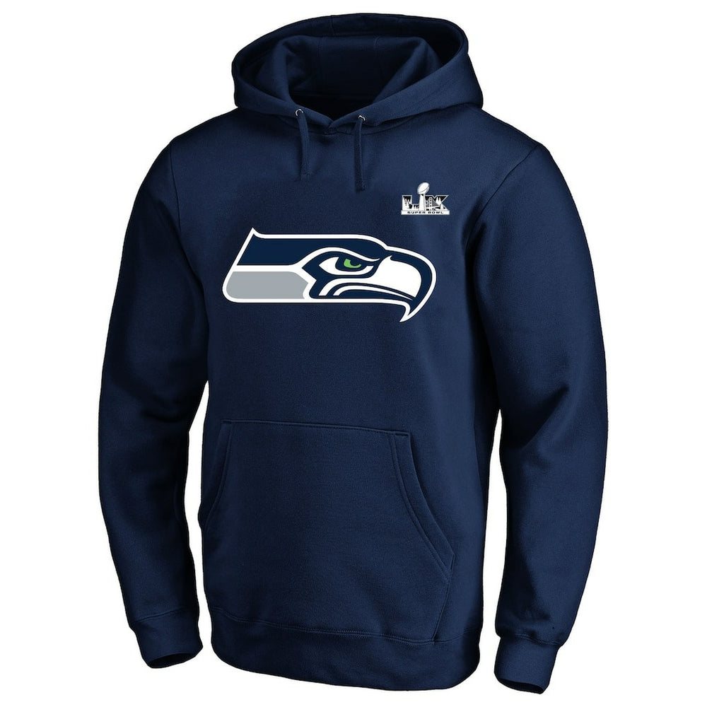 Jaxon Smith-Njigba Seattle Seahawks Super Bowl LX Champions Big & Tall Name & Number Fleece Hoodie College Navy