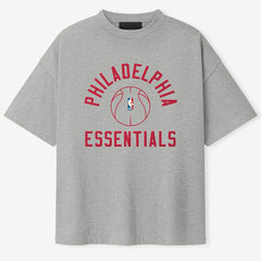 Philadelphia 76ers Fear of God x Barkley L. Hendricks Unisex 90's T-Shirt Heather Gray