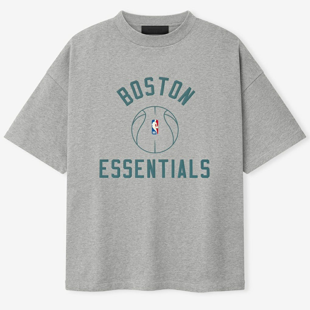Boston Celtics Fear of God x Barkley L. Hendricks Unisex 90's T-Shirt Heather Gray