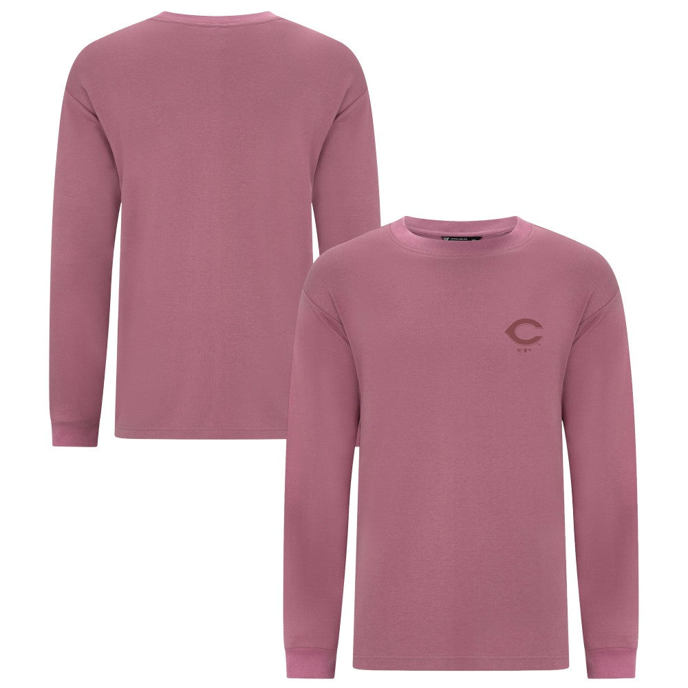 Cincinnati Reds Levelwear Bridal Rose Luxe Signature Long Sleeve T-Shirt - Pink T-shirts