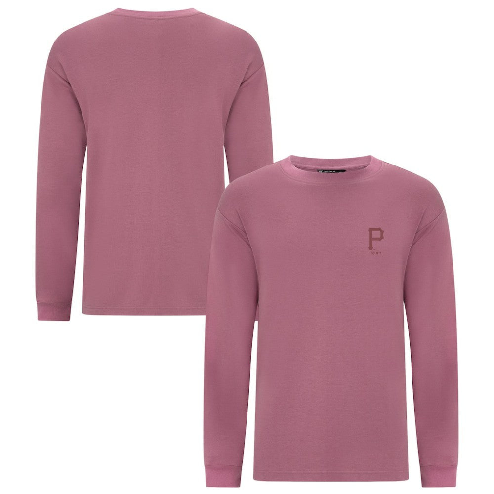 Pittsburgh Pirates Levelwear Bridal Rose Luxe Signature Long Sleeve T-Shirt - Pink T-shirts