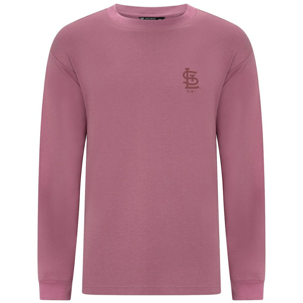 St. Louis Cardinals Levelwear Bridal Rose Luxe Signature Long Sleeve T-Shirt - Pink T-shirts