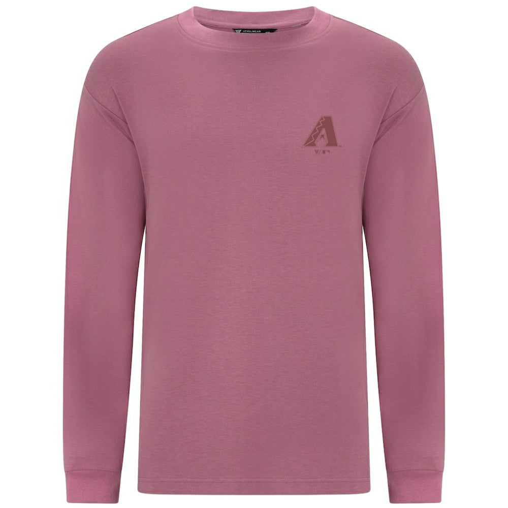 Arizona Diamondbacks Levelwear Bridal Rose Luxe Signature Long Sleeve T-Shirt - Pink T-shirts