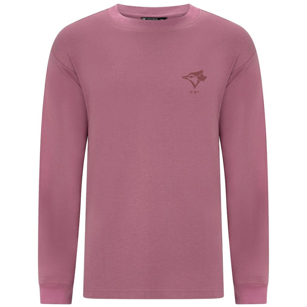 Toronto Blue Jays Levelwear Bridal Rose Luxe Signature Long Sleeve T-Shirt - Pink T-shirts