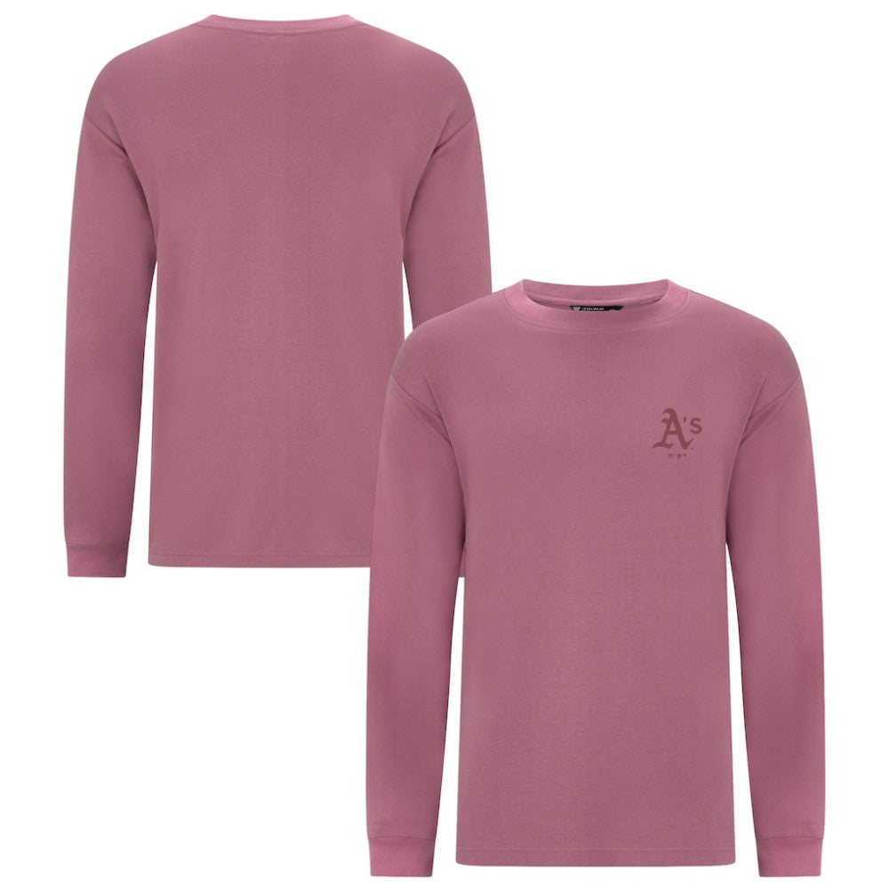 Athletics Levelwear Bridal Rose Luxe Signature Long Sleeve T-Shirt - Pink T-shirts