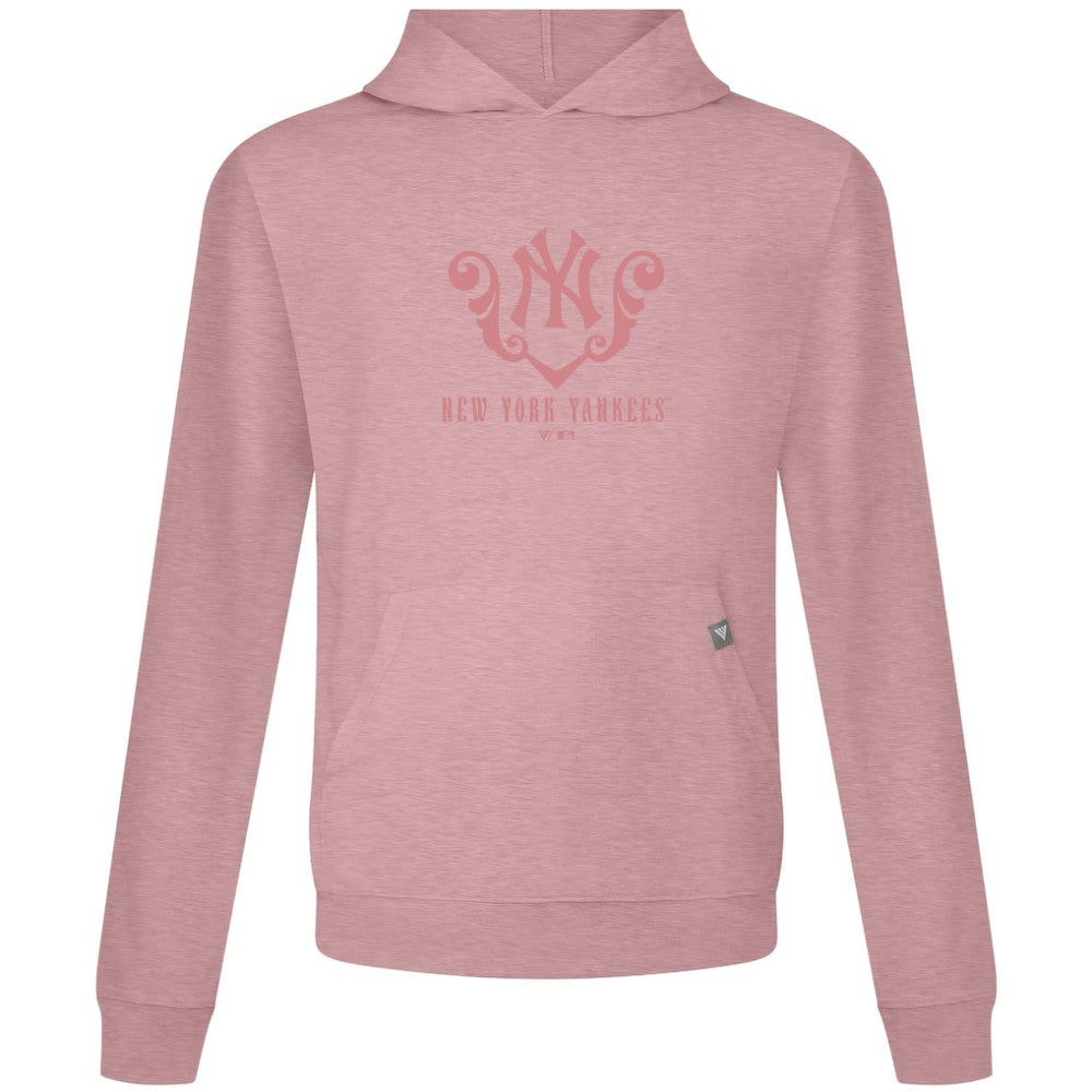 New York Yankees Levelwear Bridal Rose Relay Pullover Hoodie - Pink Hoodies