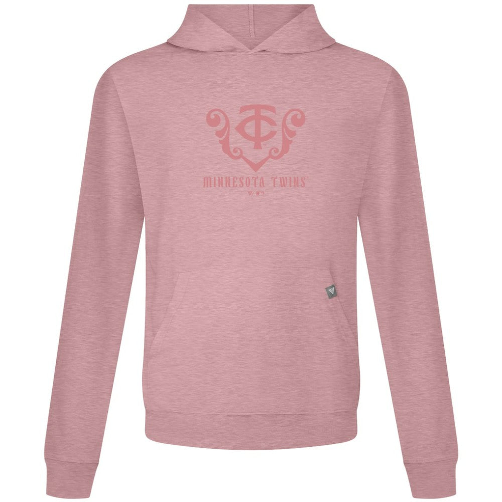 Minnesota Twins Levelwear Bridal Rose Relay Pullover Hoodie - Pink Hoodies