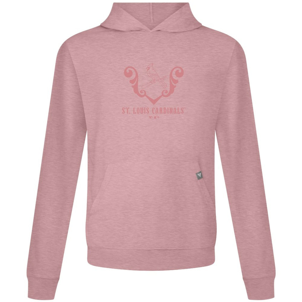 St. Louis Cardinals Levelwear Bridal Rose Relay Pullover Hoodie - Pink Hoodies