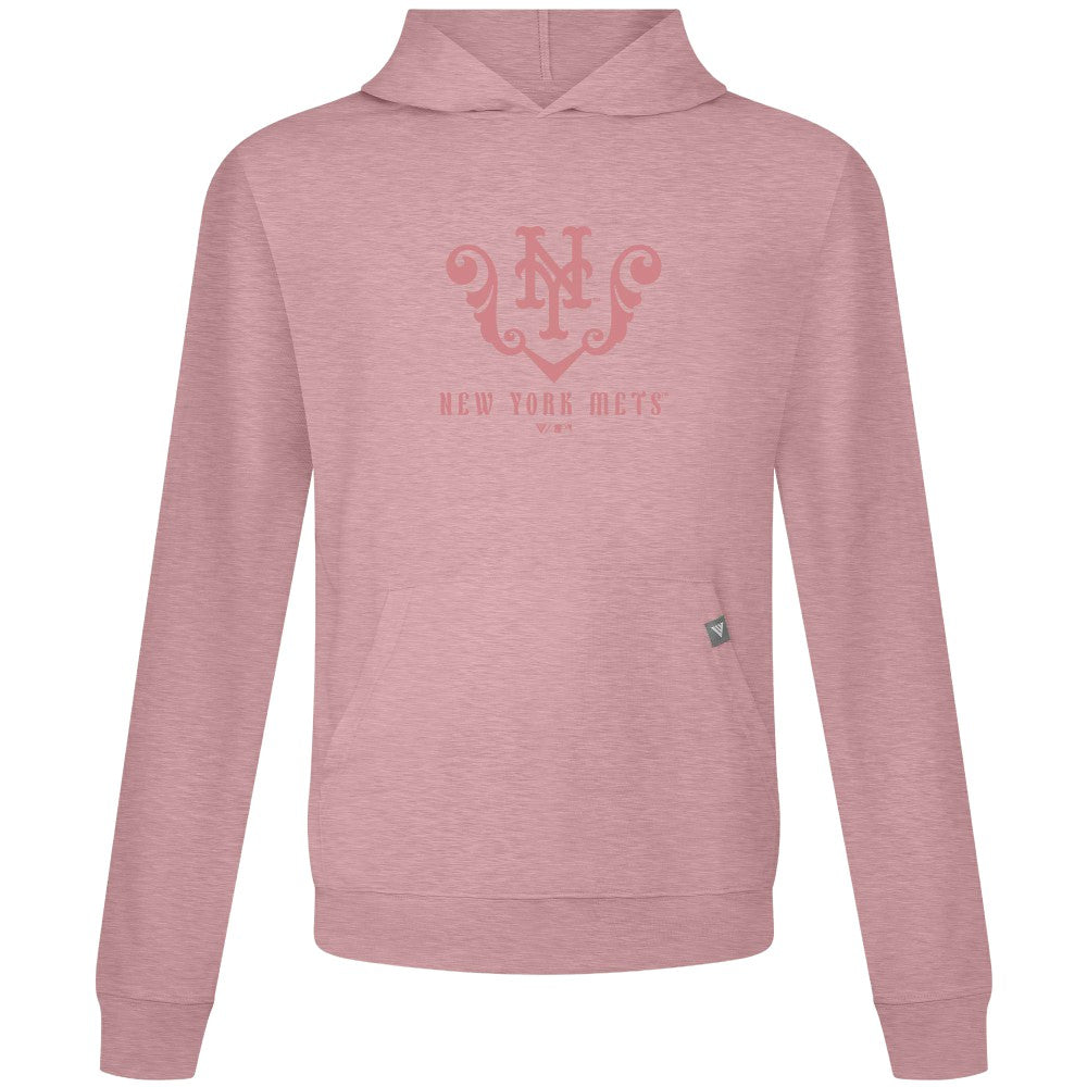 New York Mets Levelwear Bridal Rose Relay Pullover Hoodie - Pink Hoodies