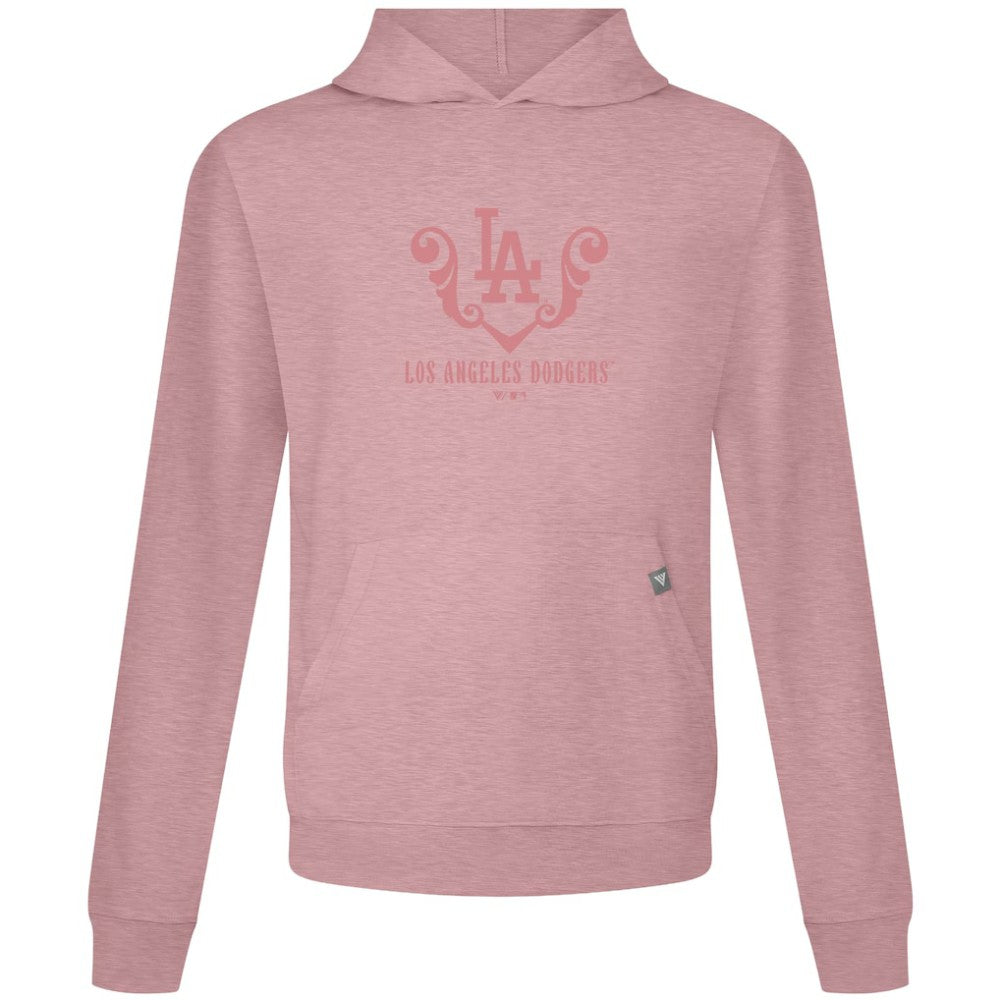 Los Angeles Dodgers Levelwear Bridal Rose Relay Pullover Hoodie - Pink Hoodies