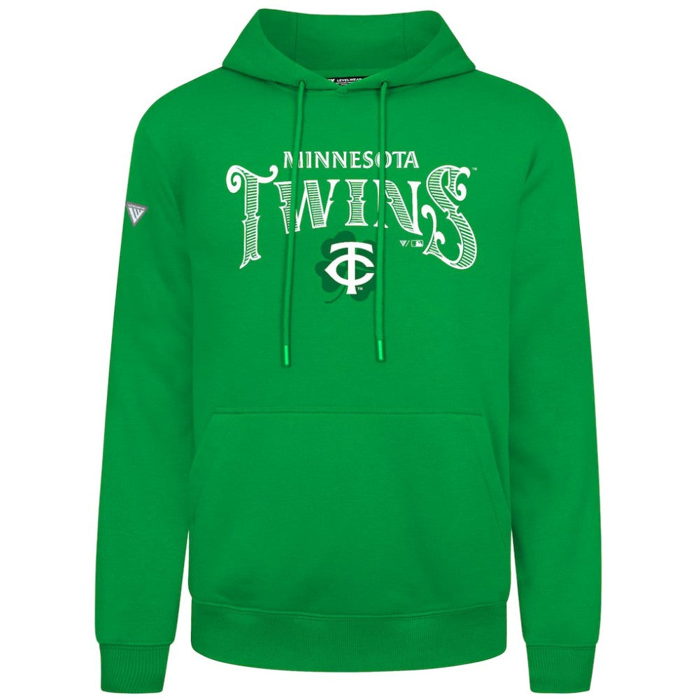 Minnesota Twins Levelwear St. Patrick's Day Podium Hoodie - Green Hoodies