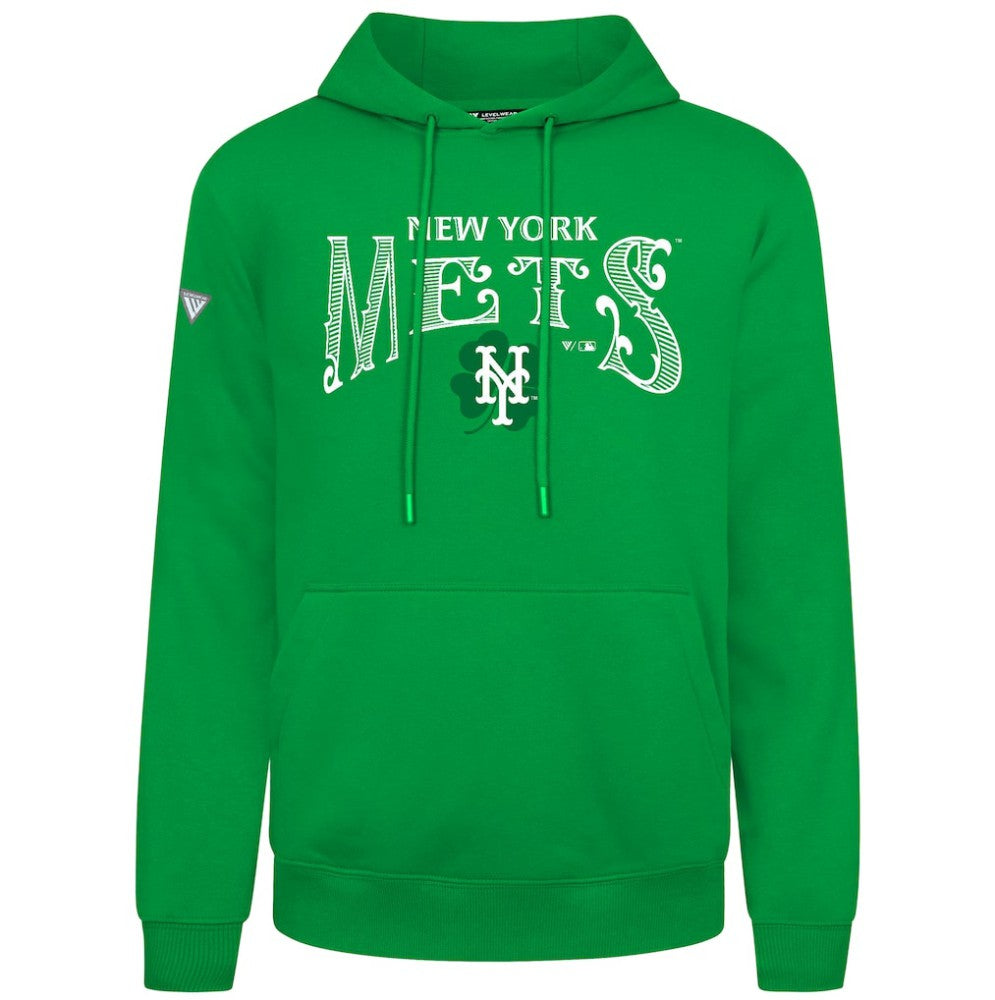 New York Mets Levelwear St. Patrick's Day Podium Hoodie - Green Hoodies