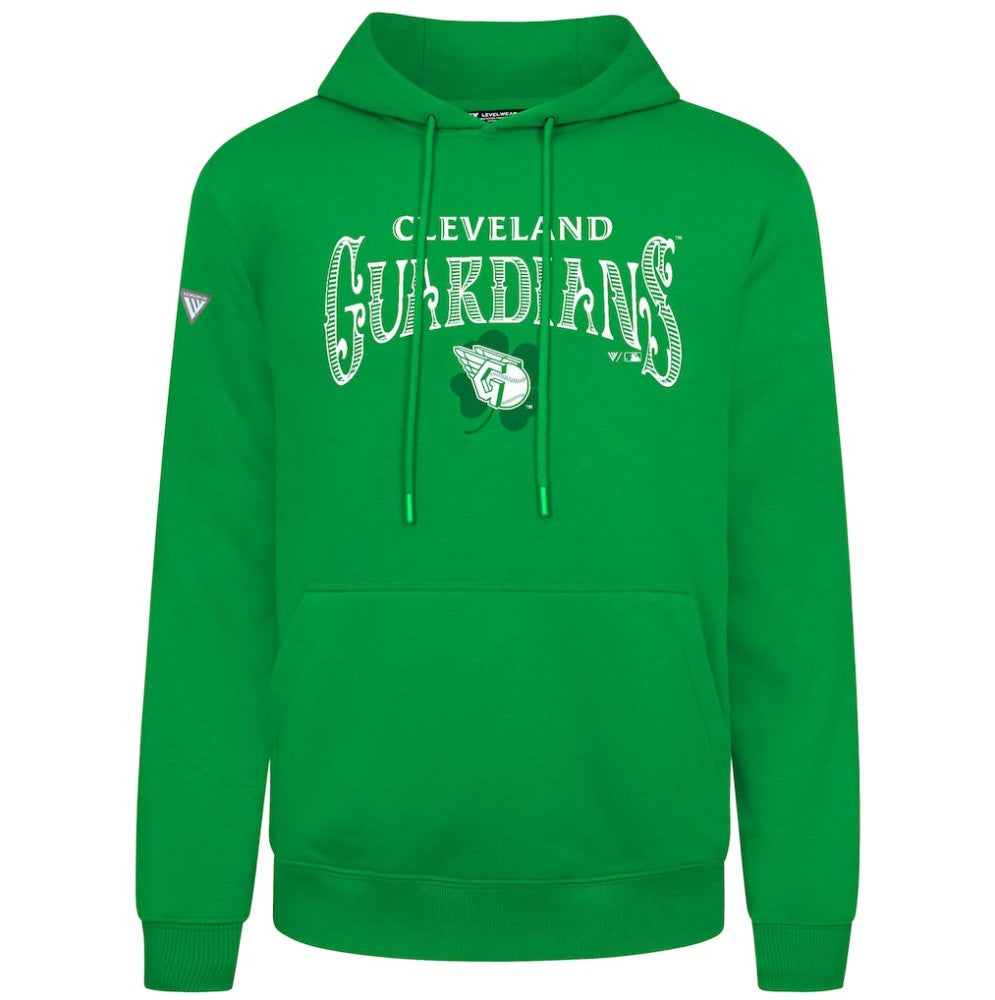 Cleveland Guardians Levelwear St. Patrick's Day Podium Hoodie - Green Hoodies
