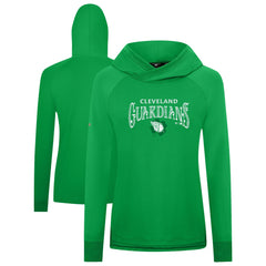 Cleveland Guardians Levelwear Women's St. Patrick's Day Slender Raglan Hoodie - Green Hoodies