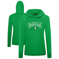 Chicago White Sox Levelwear Women's St. Patrick's Day Slender Raglan Hoodie - Green Hoodies