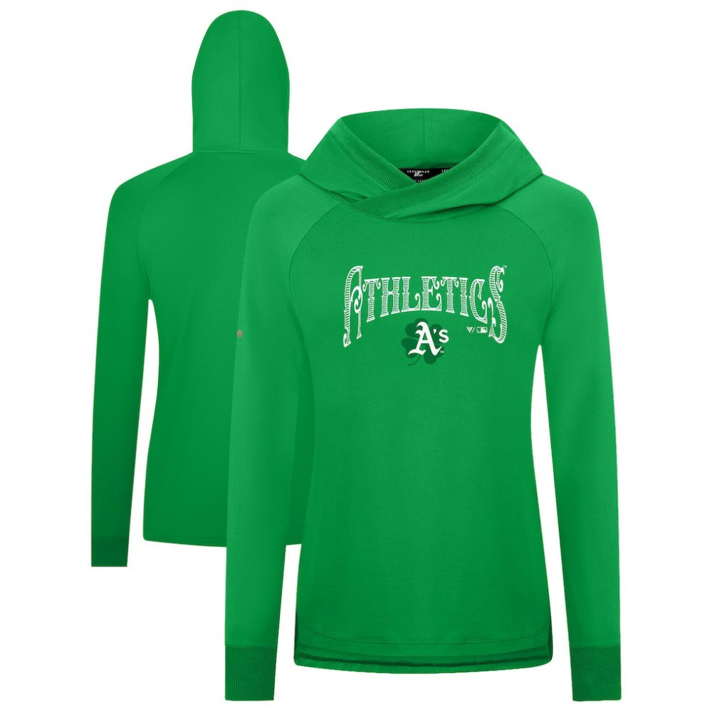 Athletics Levelwear Women's St. Patrick's Day Slender Raglan Hoodie - Green Hoodies