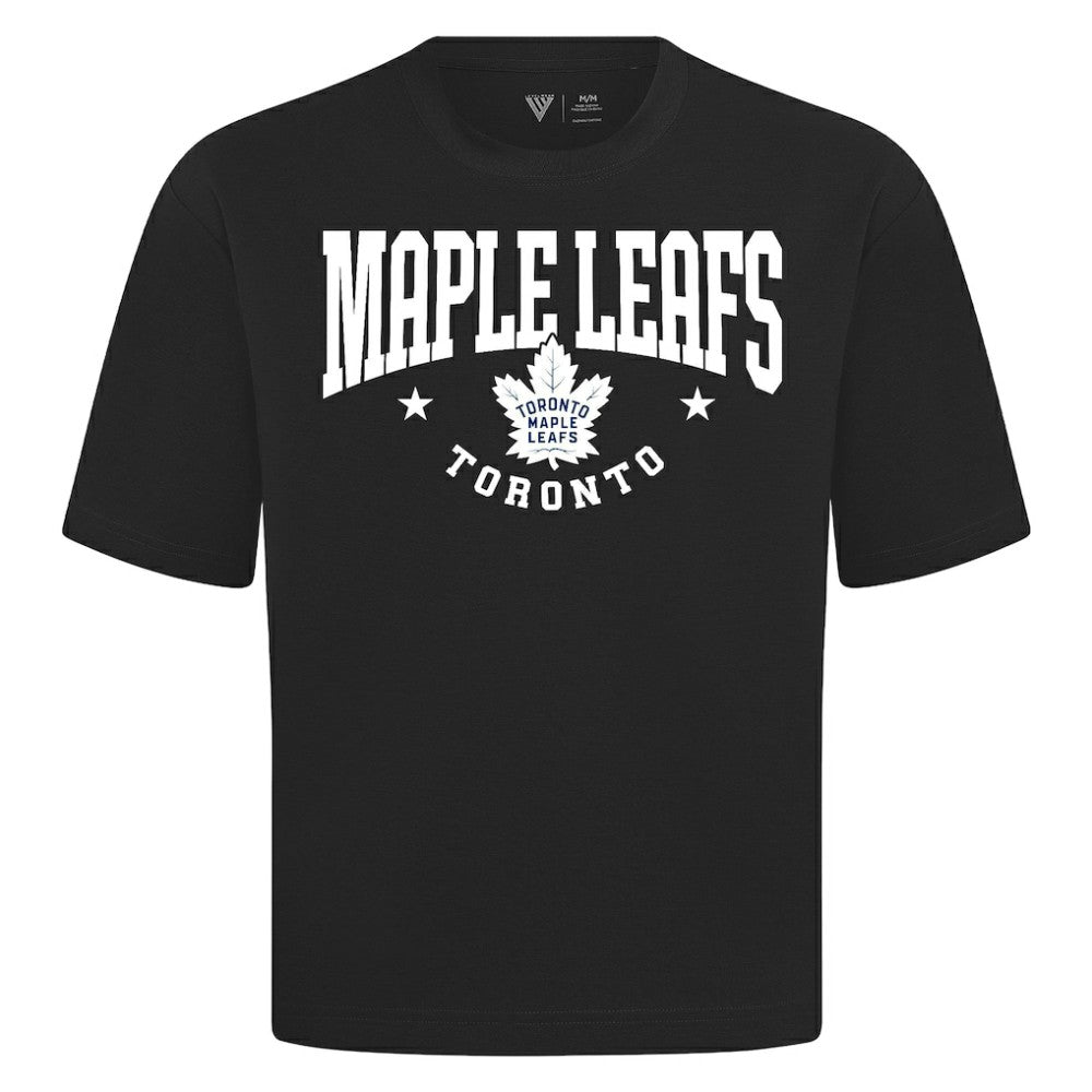 NHL Toronto Maple Leafs Levelwear Luxe Signature Knit T-Shirt - Black