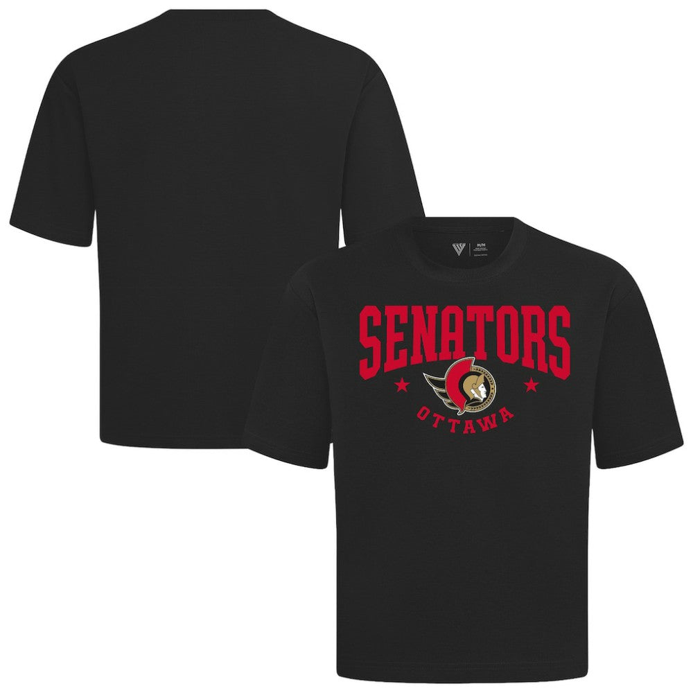NHL Ottawa Senators Levelwear Luxe Signature Knit T-Shirt - Black
