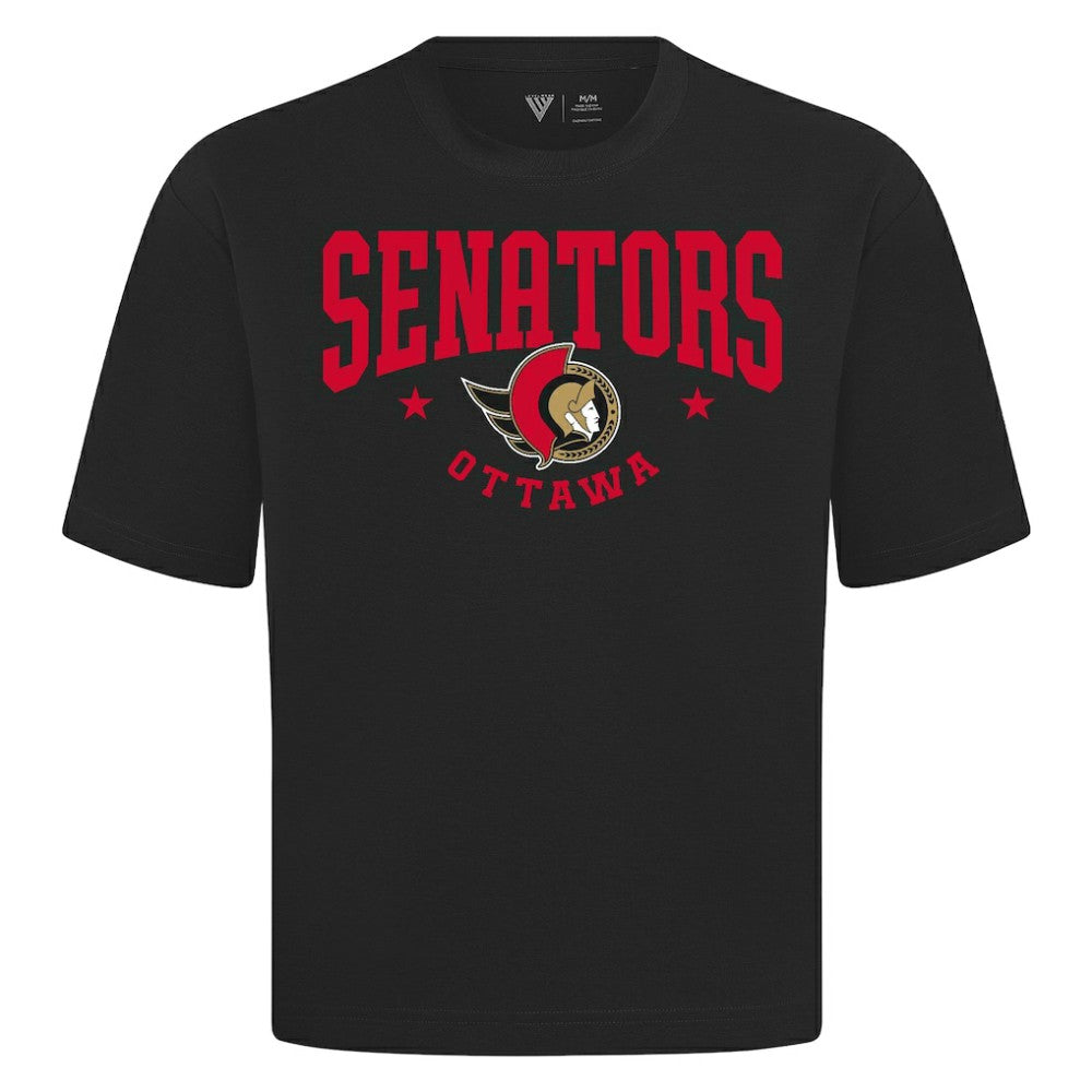 NHL Ottawa Senators Levelwear Luxe Signature Knit T-Shirt - Black