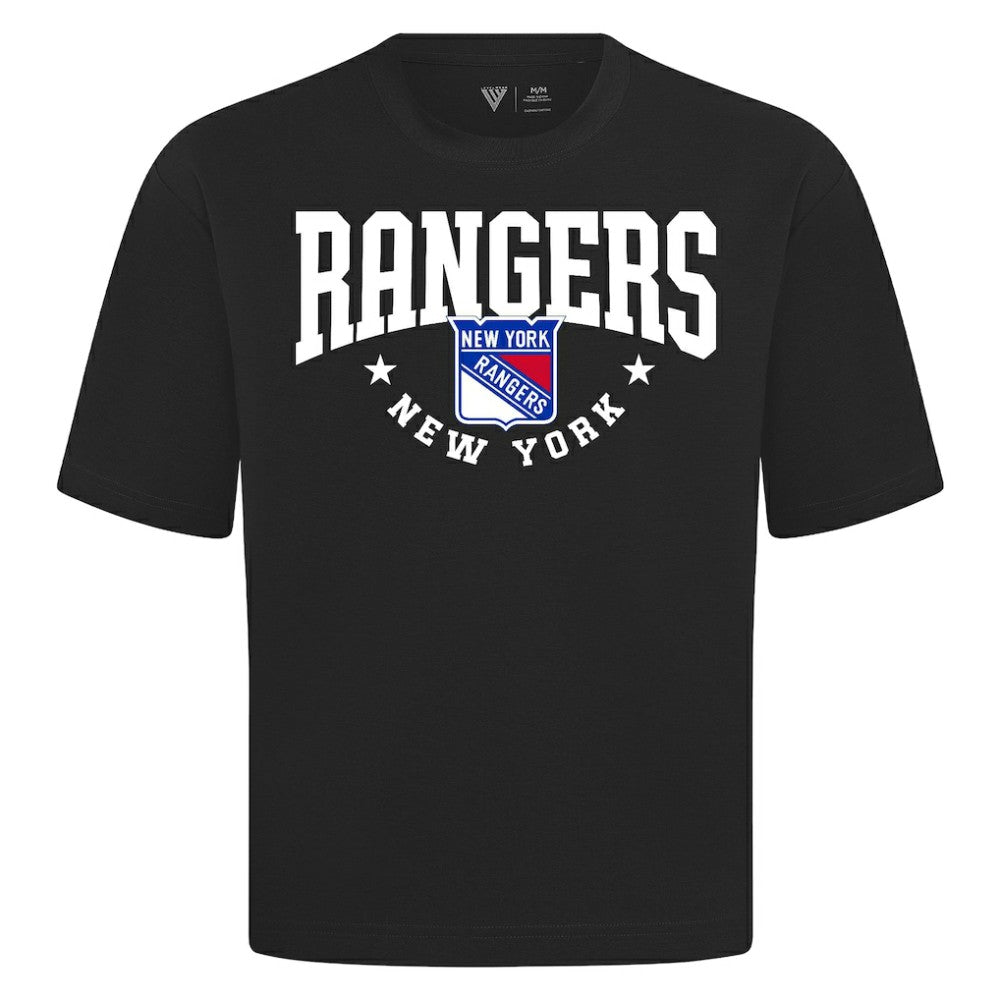 NHL New York Rangers Levelwear Luxe Signature Knit T-Shirt - Black