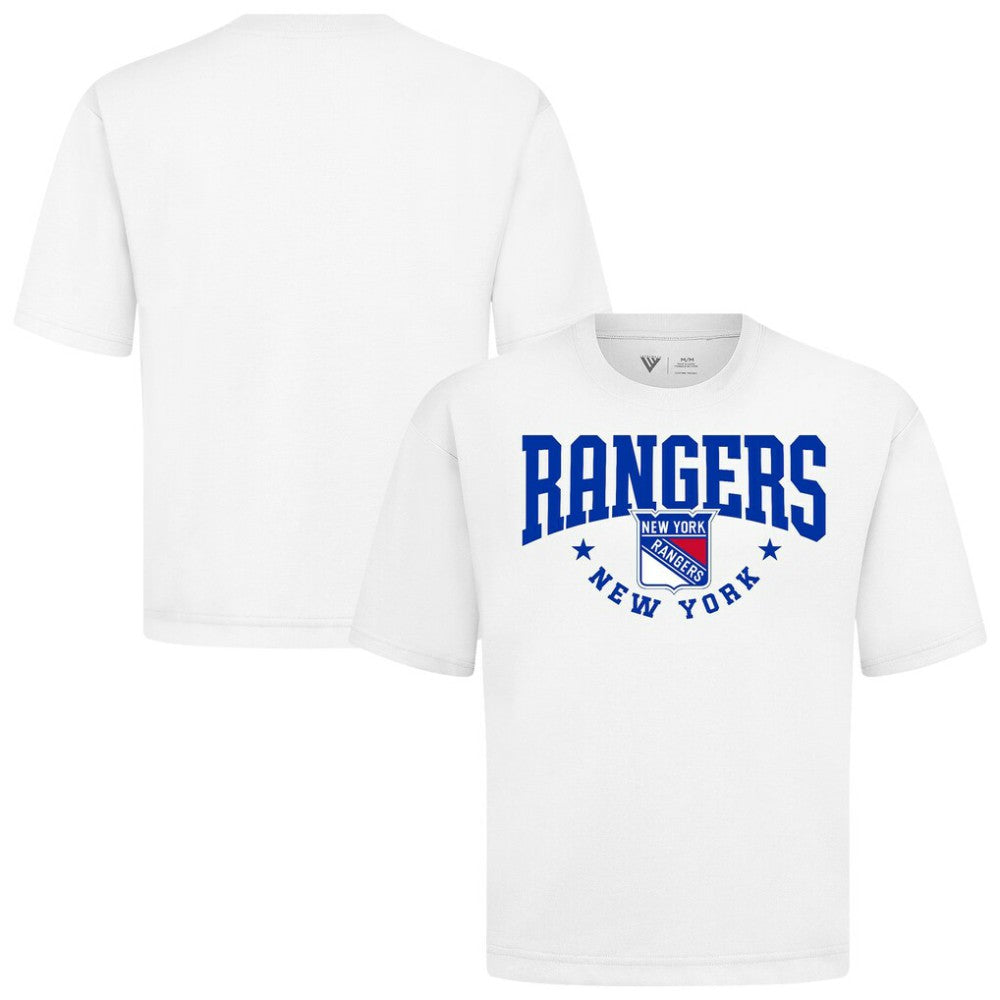 NHL New York Rangers Levelwear Luxe Signature Knit T-Shirt - White