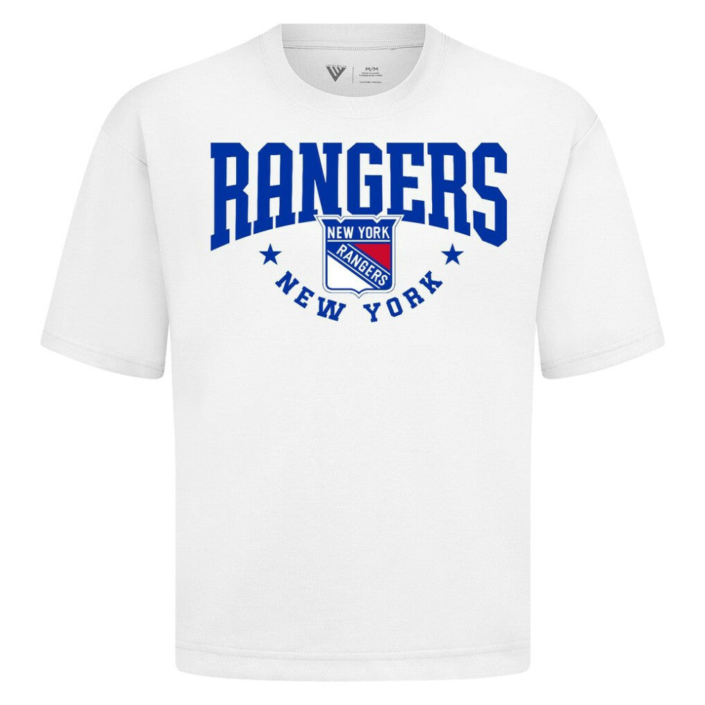NHL New York Rangers Levelwear Luxe Signature Knit T-Shirt - White