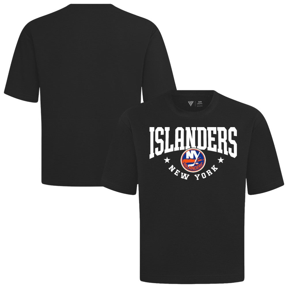 NHL New York Islanders Levelwear Luxe Signature Knit T-Shirt - Black