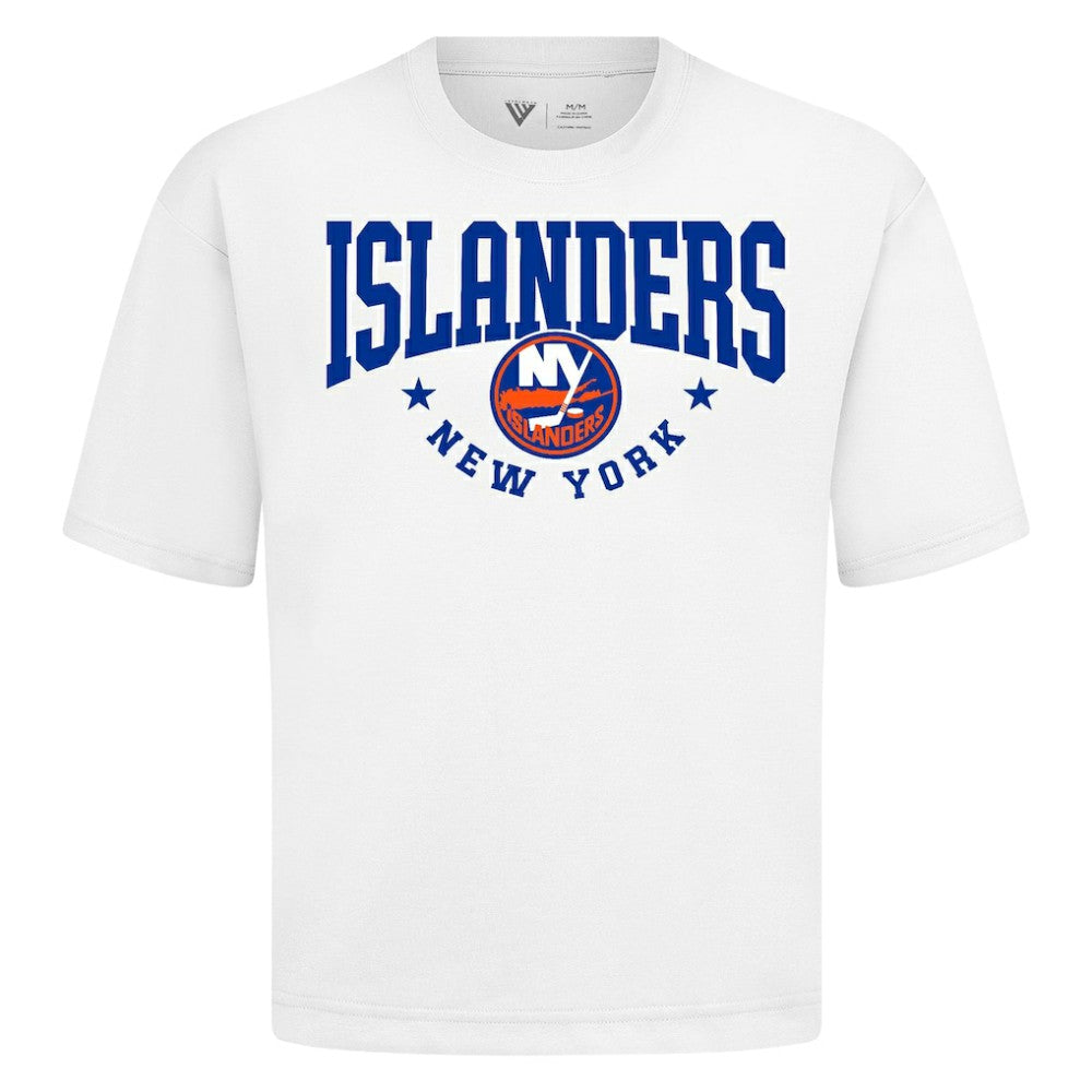 NHL New York Islanders Levelwear Luxe Signature Knit T-Shirt - White