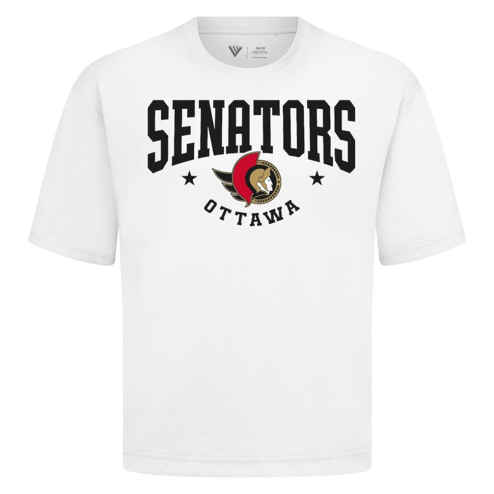 NHL Ottawa Senators Levelwear Luxe Signature Knit T-Shirt - White