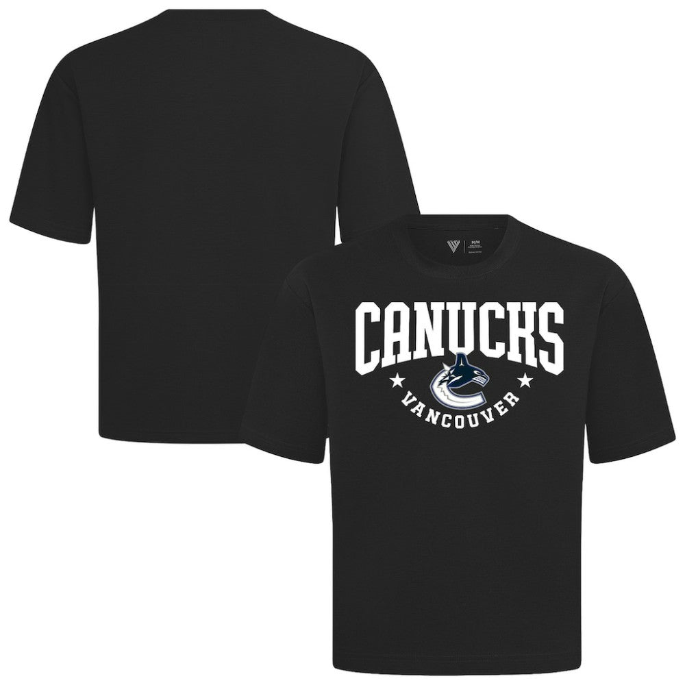 NHL Vancouver Canucks Levelwear Luxe Signature Knit T-Shirt - Black