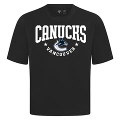 NHL Vancouver Canucks Levelwear Luxe Signature Knit T-Shirt - Black