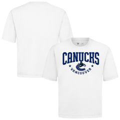 NHL Vancouver Canucks Levelwear Luxe Signature Knit T-Shirt - White