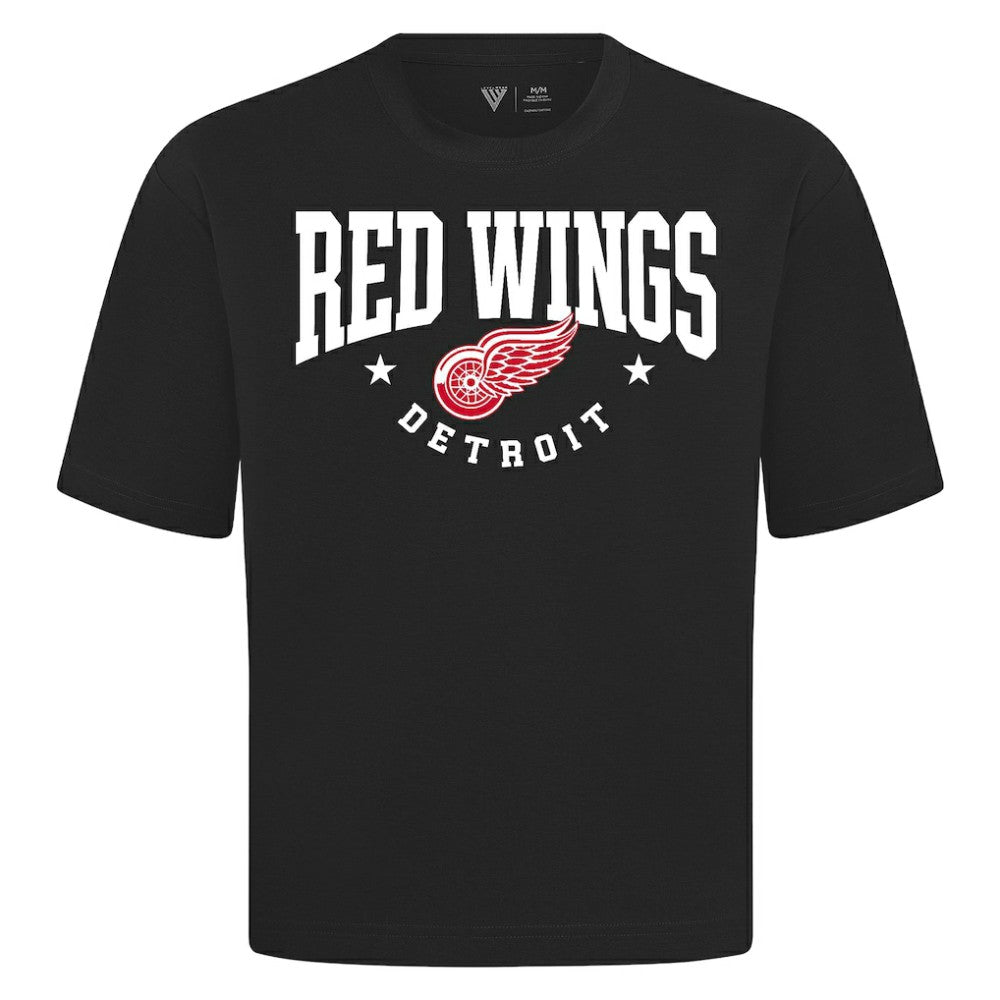 NHL Detroit Red Wings Levelwear Luxe Signature Knit T-Shirt - Black