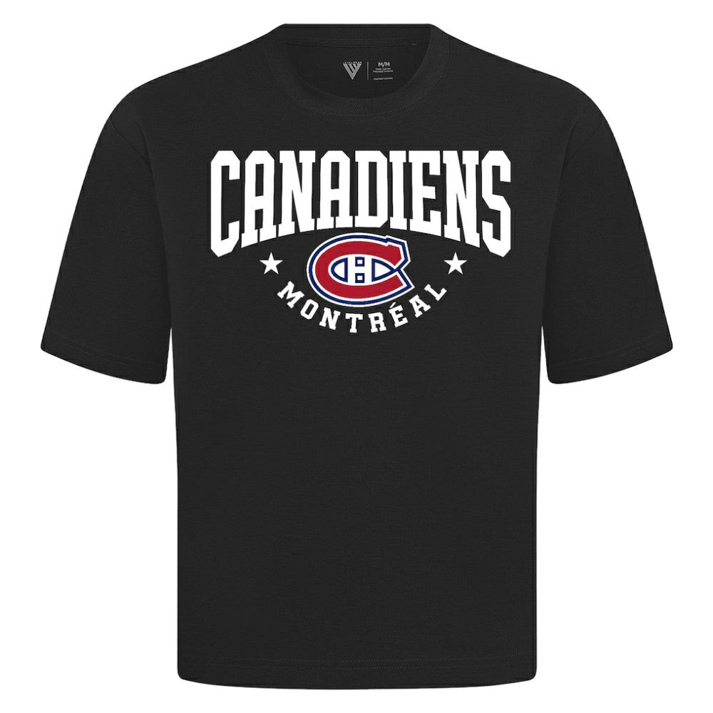 NHL Montreal Canadiens Levelwear Luxe Signature Knit T-Shirt - Black