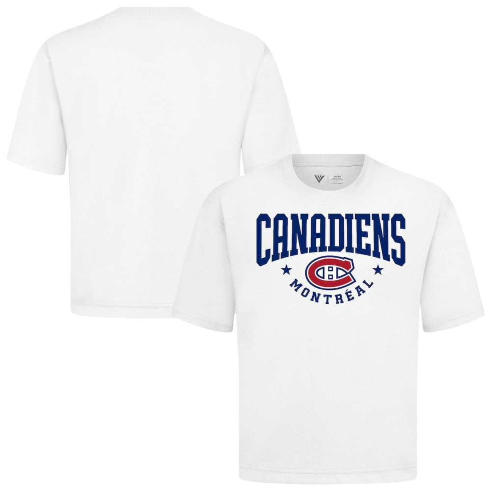 NHL Montreal Canadiens Levelwear Luxe Signature Knit T-Shirt - White
