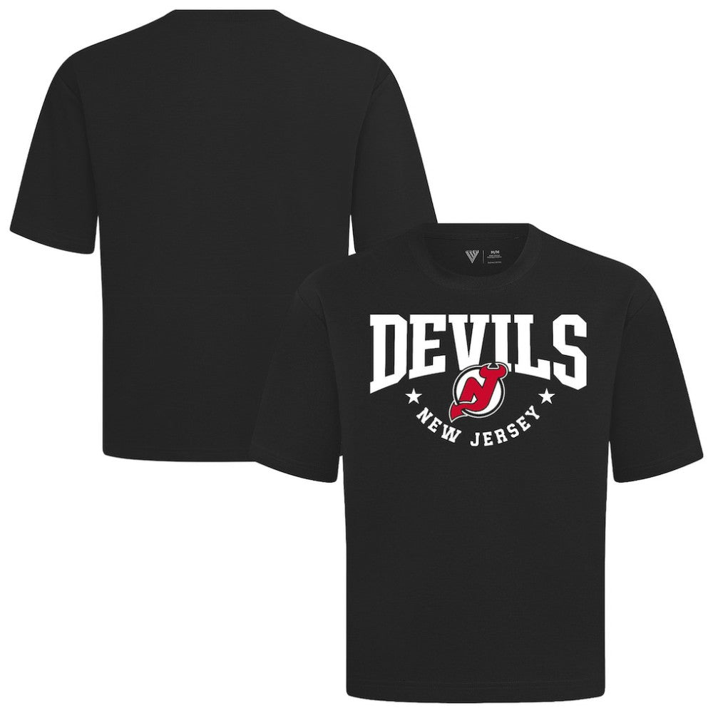 NHL New Jersey Devils Levelwear Luxe Signature Knit T-Shirt - Black