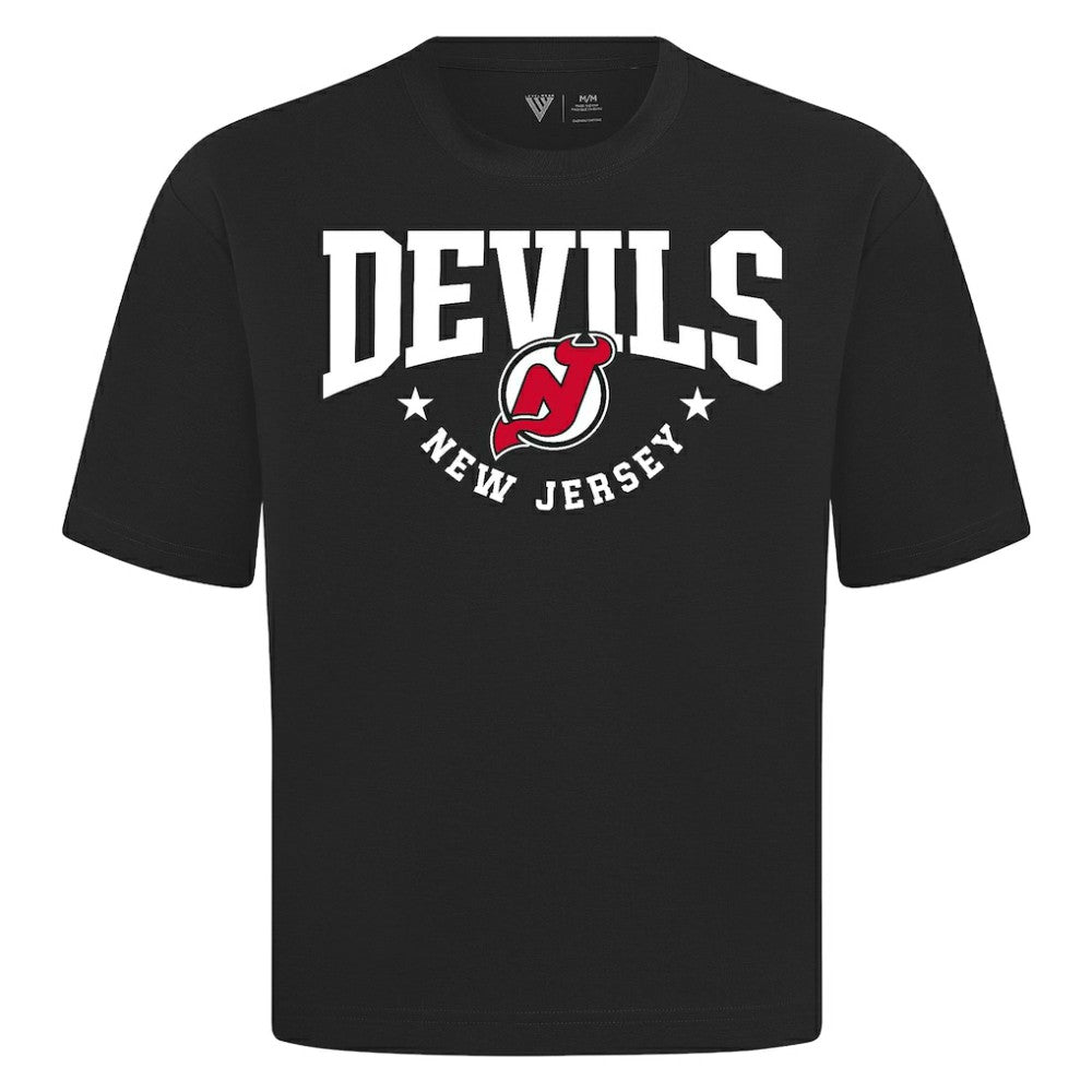 NHL New Jersey Devils Levelwear Luxe Signature Knit T-Shirt - Black
