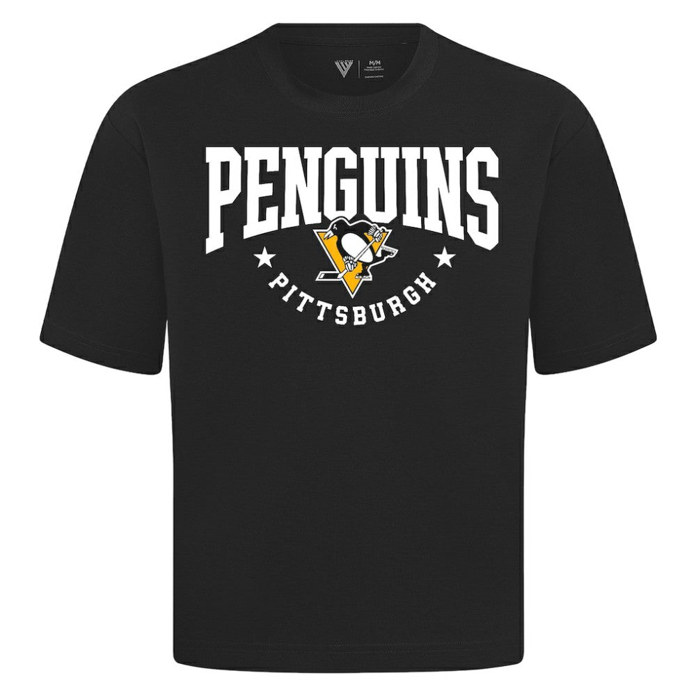 NHL Pittsburgh Penguins Levelwear Luxe Signature Knit T-Shirt - Black