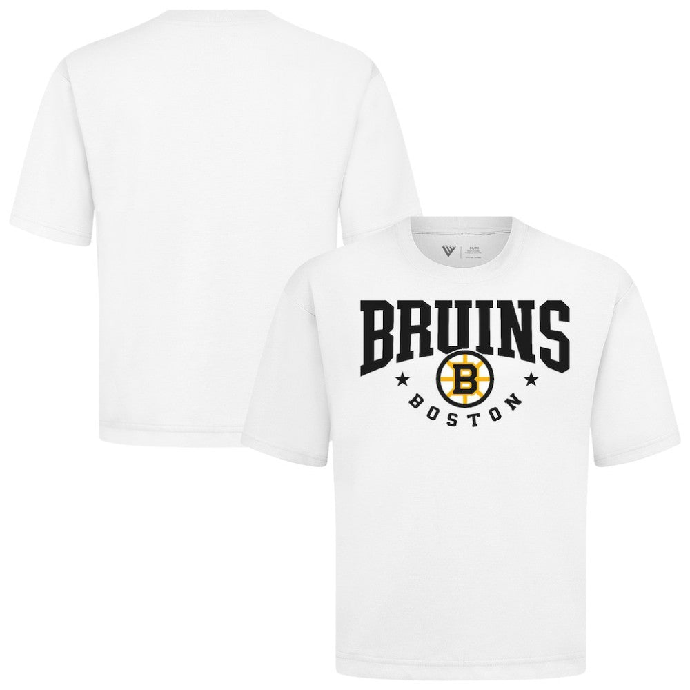 NHL Boston Bruins Levelwear Luxe Signature Knit T-Shirt - White