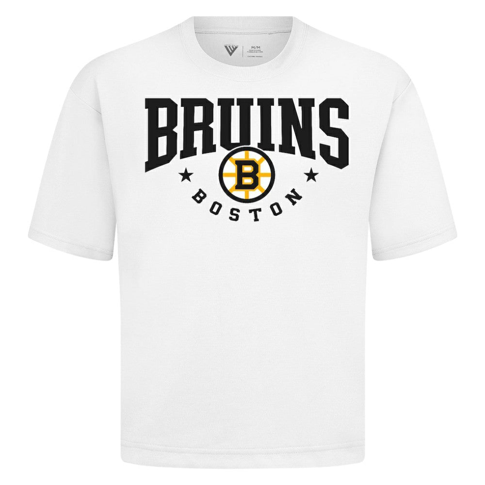 NHL Boston Bruins Levelwear Luxe Signature Knit T-Shirt - White