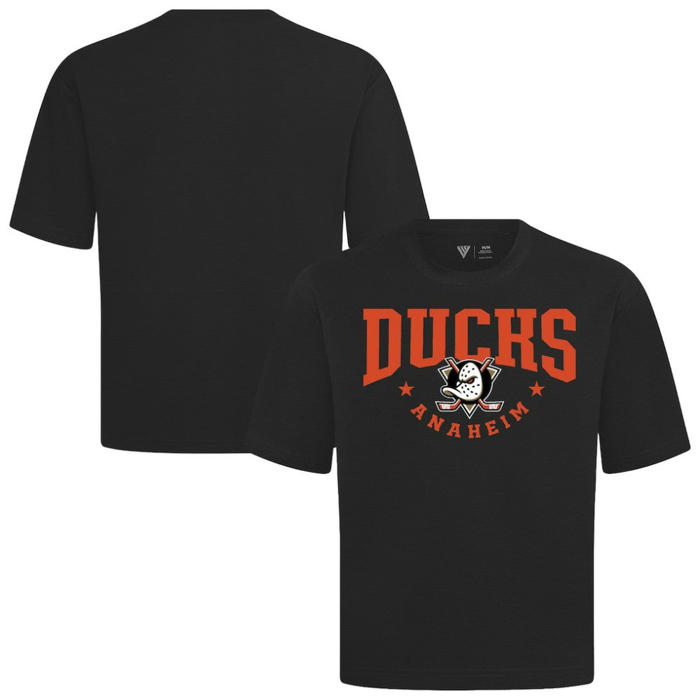 NHL Anaheim Ducks Levelwear Luxe Signature Knit T-Shirt - Black