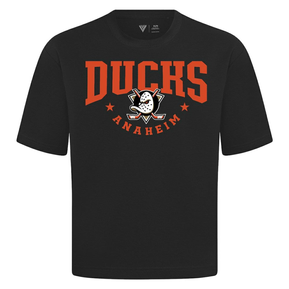 NHL Anaheim Ducks Levelwear Luxe Signature Knit T-Shirt - Black