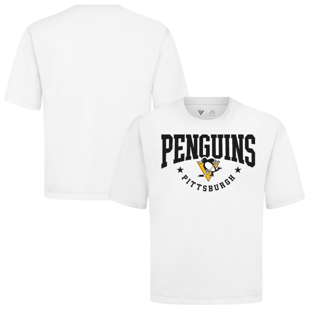 NHL Pittsburgh Penguins Levelwear Luxe Signature Knit T-Shirt - White