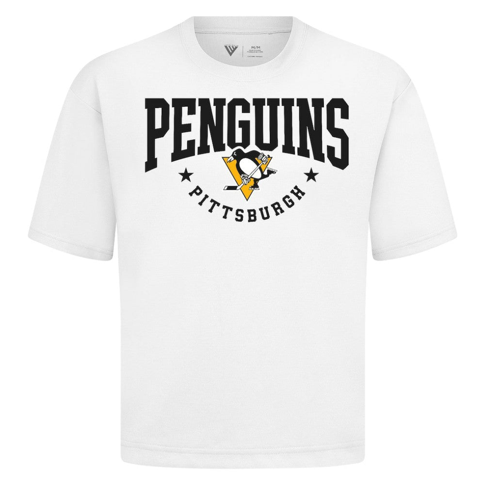 NHL Pittsburgh Penguins Levelwear Luxe Signature Knit T-Shirt - White