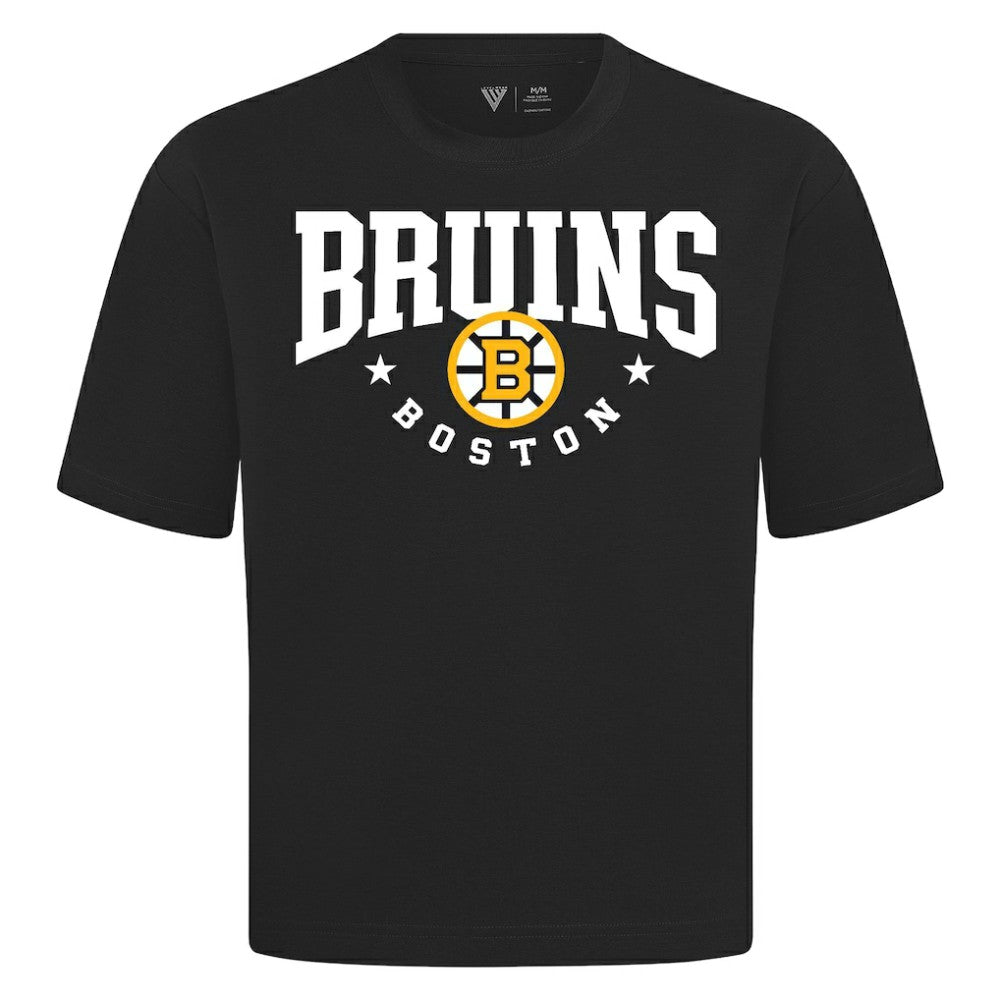 NHL Boston Bruins Levelwear Luxe Signature Knit T-Shirt - Black