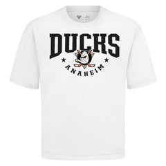 NHL Anaheim Ducks Levelwear Luxe Signature Knit T-Shirt - White