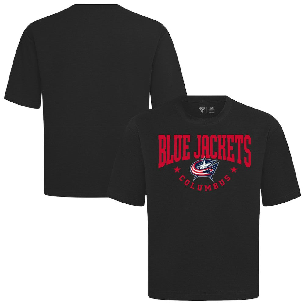 NHL Columbus Blue Jackets Levelwear Luxe Signature Knit T-Shirt - Black