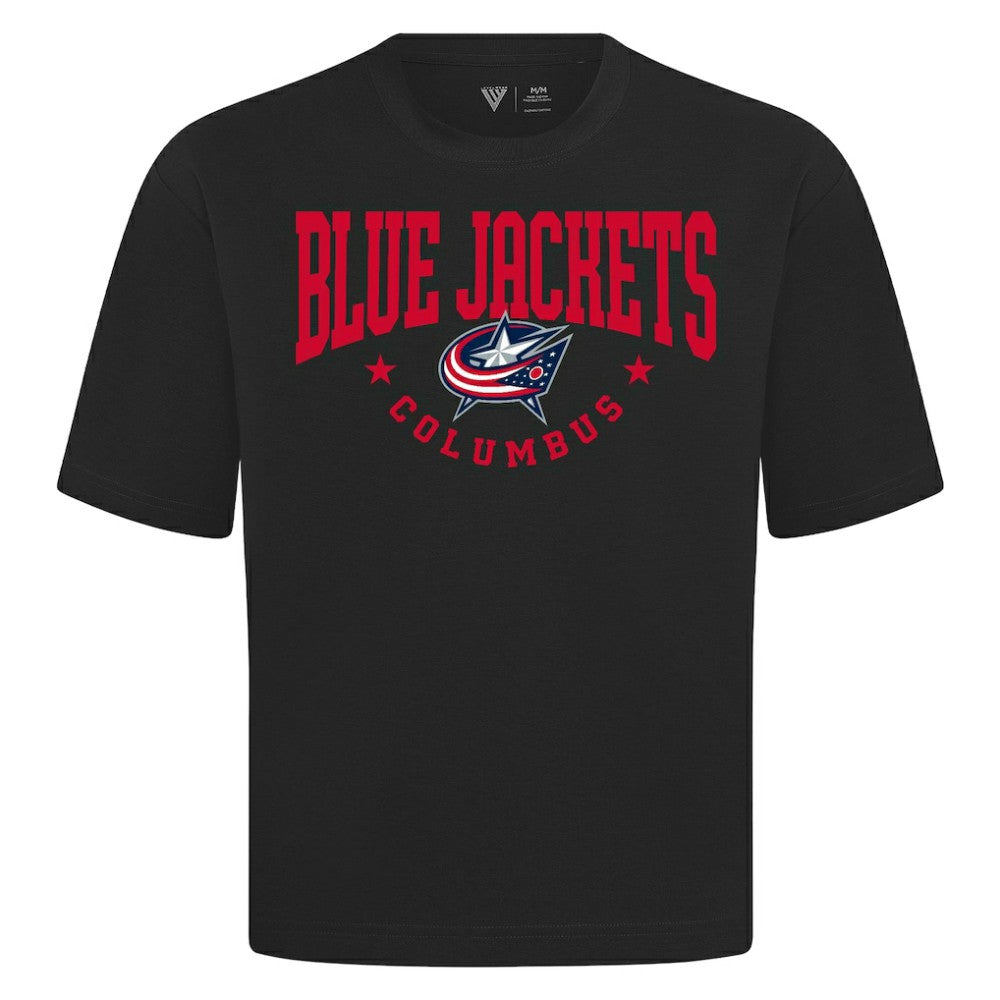 NHL Columbus Blue Jackets Levelwear Luxe Signature Knit T-Shirt - Black
