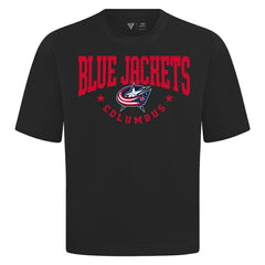 NHL Columbus Blue Jackets Levelwear Luxe Signature Knit T-Shirt - Black